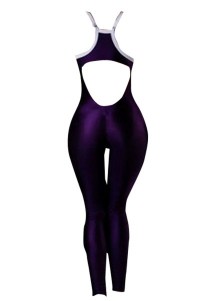 SKTF024 backless yoga fitness jumpsuit front view